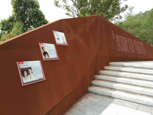 金沙耐候钢挡土墙